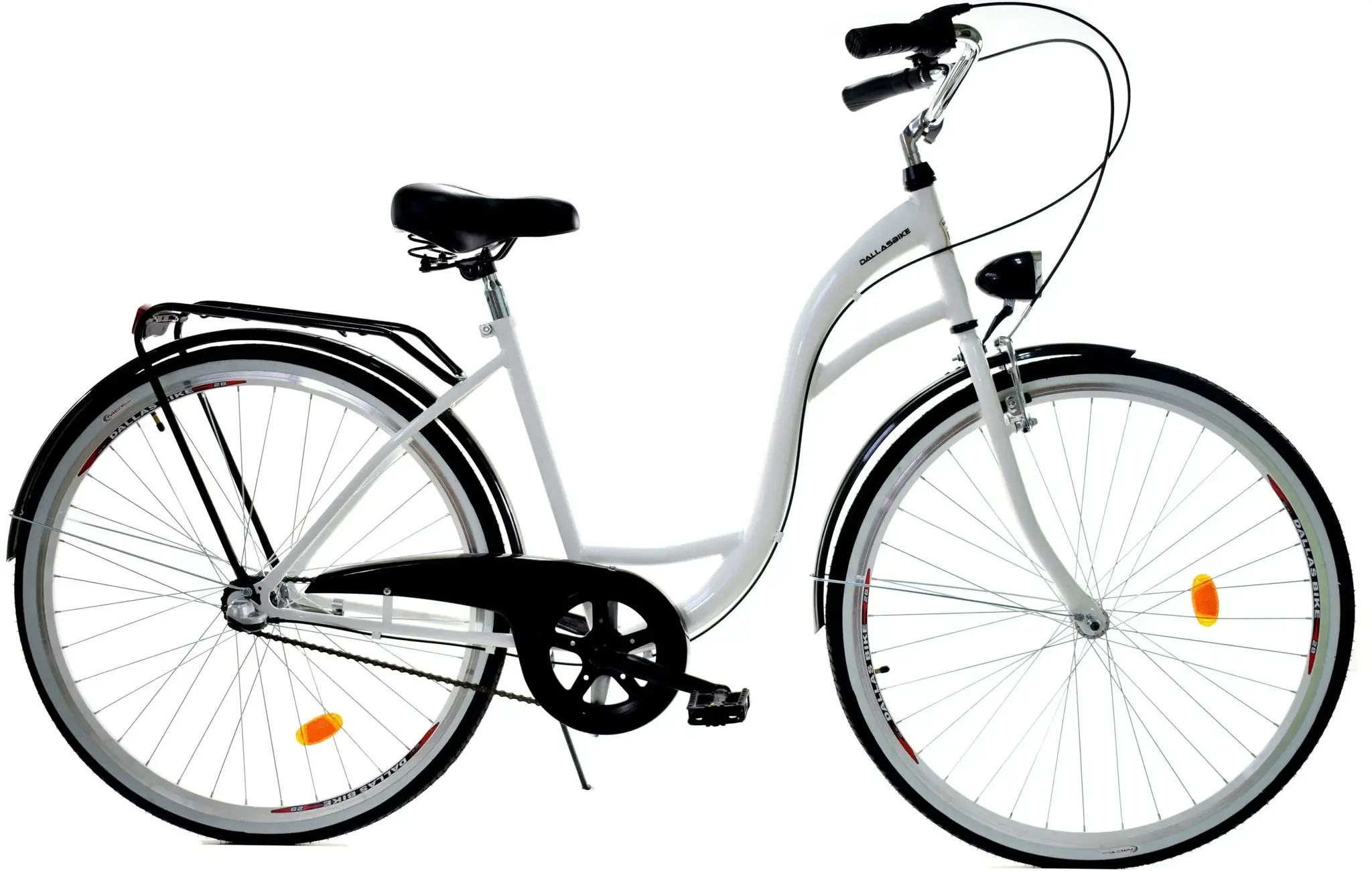 Meisjesfiets - 26 inch - met 3 versnellingen - wit zwart