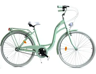 Meisjesfiets - 26 inch - met 3 versnellingen - mintgroen wit