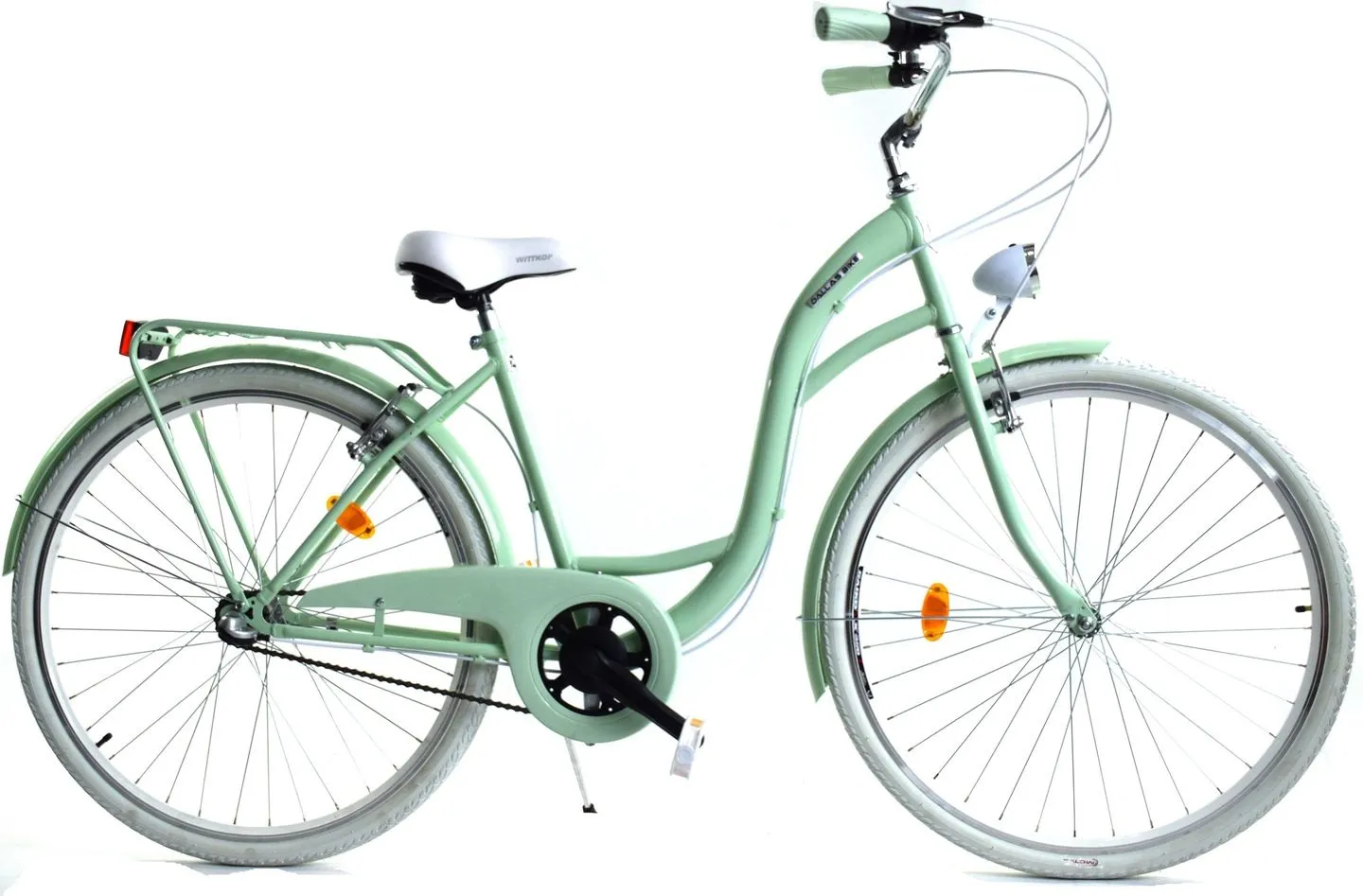 Meisjesfiets - 26 inch - met 3 versnellingen - mintgroen wit