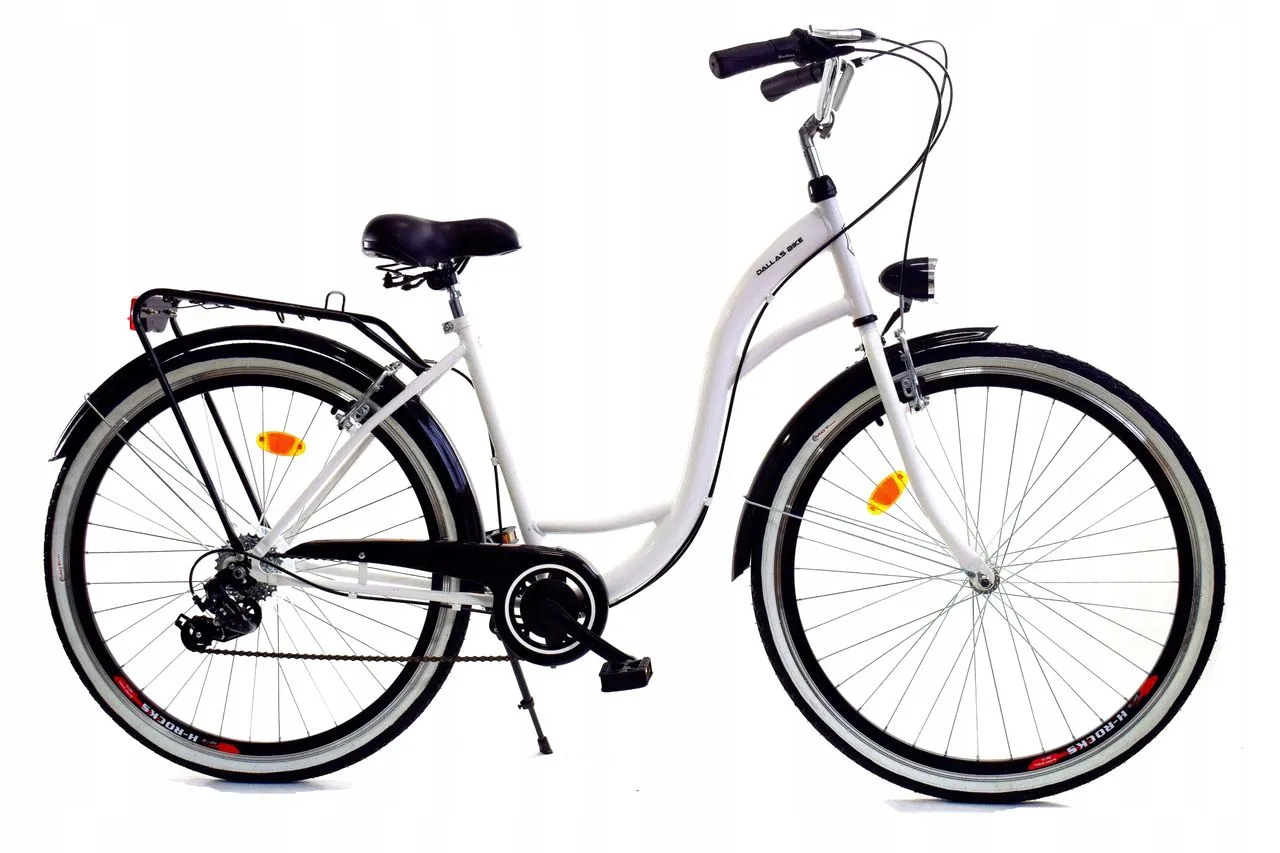 Meisjesfiets - 26 inch - met 7 versnellingen - wit zwart