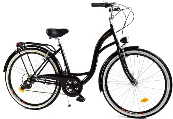 Meisjesfiets - 26 inch - met 7 versnellingen - zwart