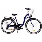 Meisjesfiets - 26 inch - met 7 versnellingen - donkerblauw