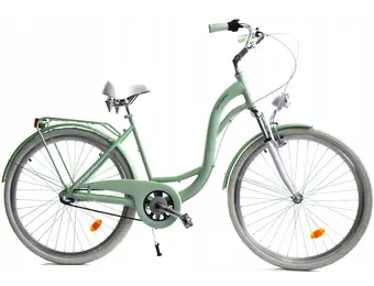 Meisjesfiets - 26 inch - met 3 versnellingen - mint wit