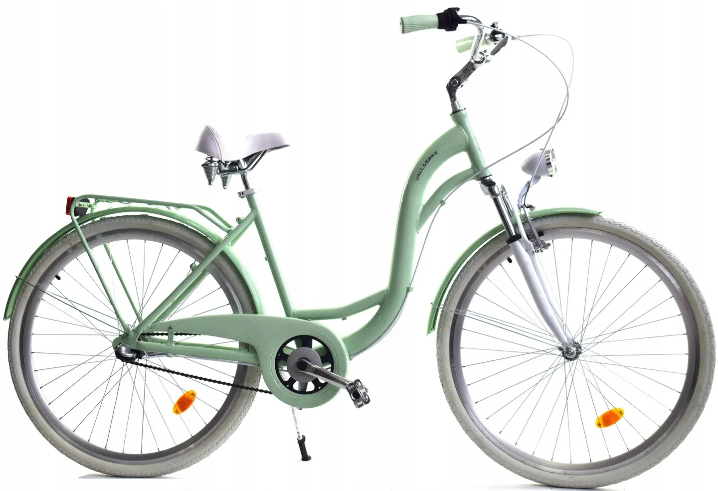 Meisjesfiets - 26 inch - met 3 versnellingen - mint wit