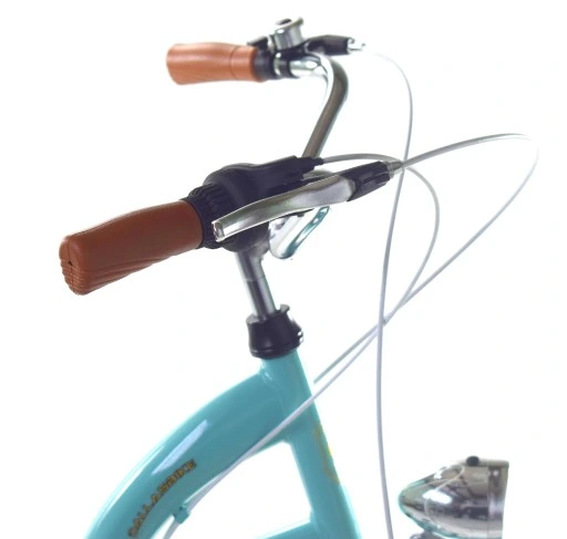 Meisjesfiets - 26 inch - met 7 versnellingen - turquoise crème