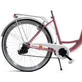 Meisjesfiets - 26 inch - met 7 versnellingen - roze wit