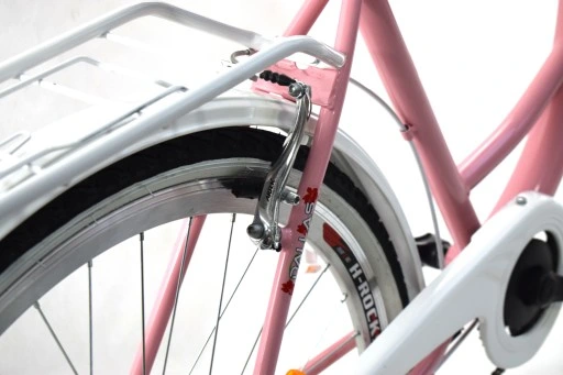 Meisjesfiets - 26 inch - met 7 versnellingen - roze wit