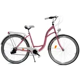 Meisjesfiets - 26 inch - met 7 versnellingen - roze wit