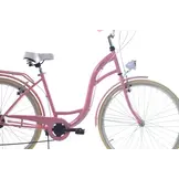 Meisjesfiets - 26 inch - met 7 versnellingen - roze crème