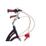 Meisjesfiets - 26 inch - met 3 versnellingen - zwart rood