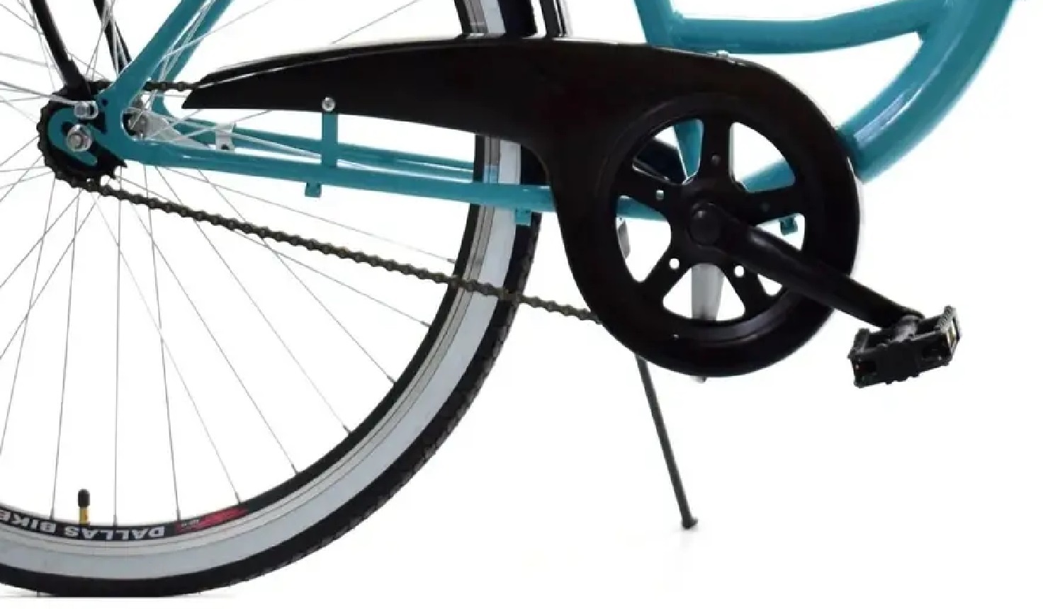 Meisjesfiets - 26 inch - stadsfiets - zeegroen zwart