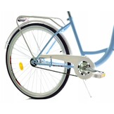 Meisjesfiets - 26 inch - stadsfiets - lichtblauw wit