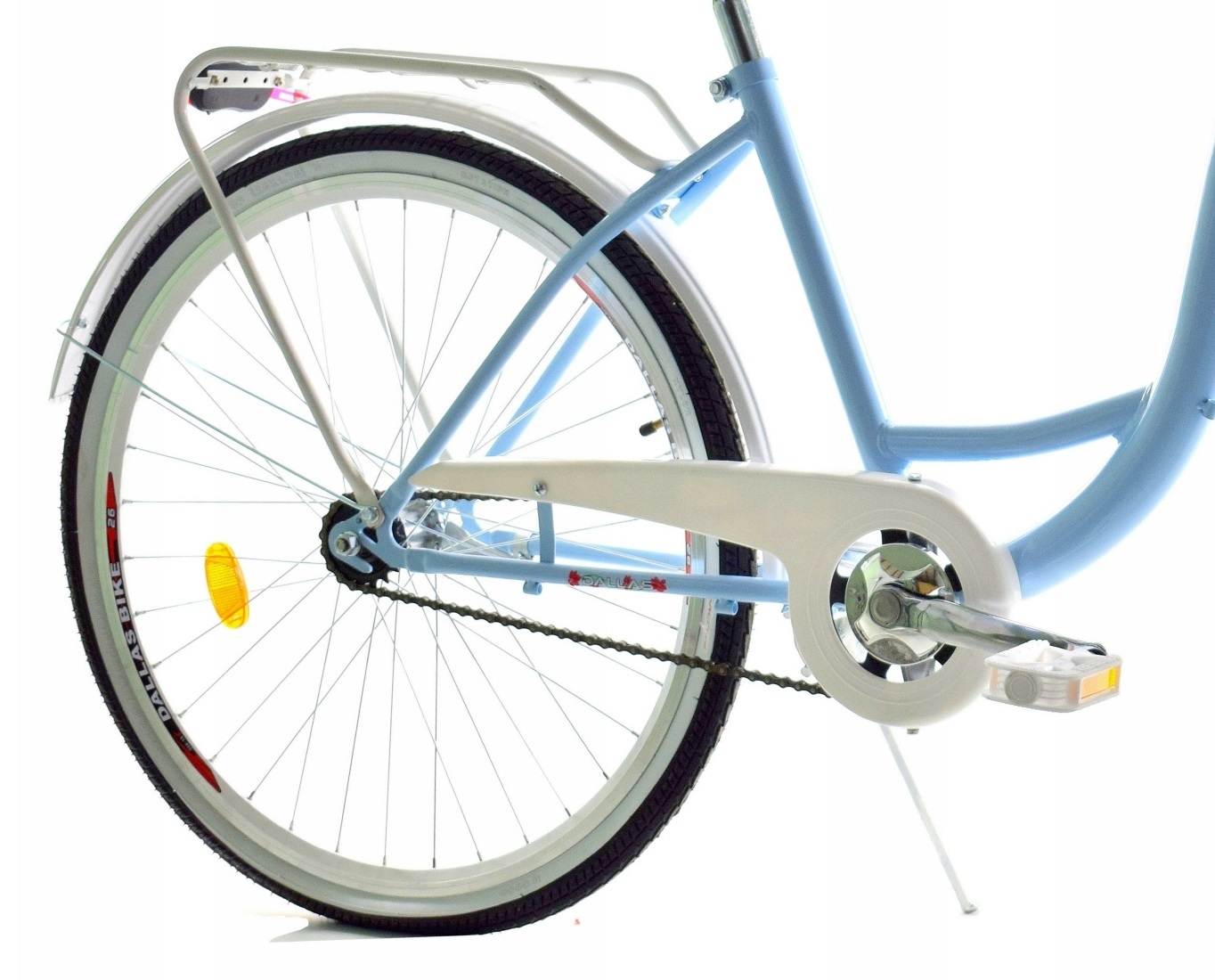 Meisjesfiets - 26 inch - stadsfiets - lichtblauw wit