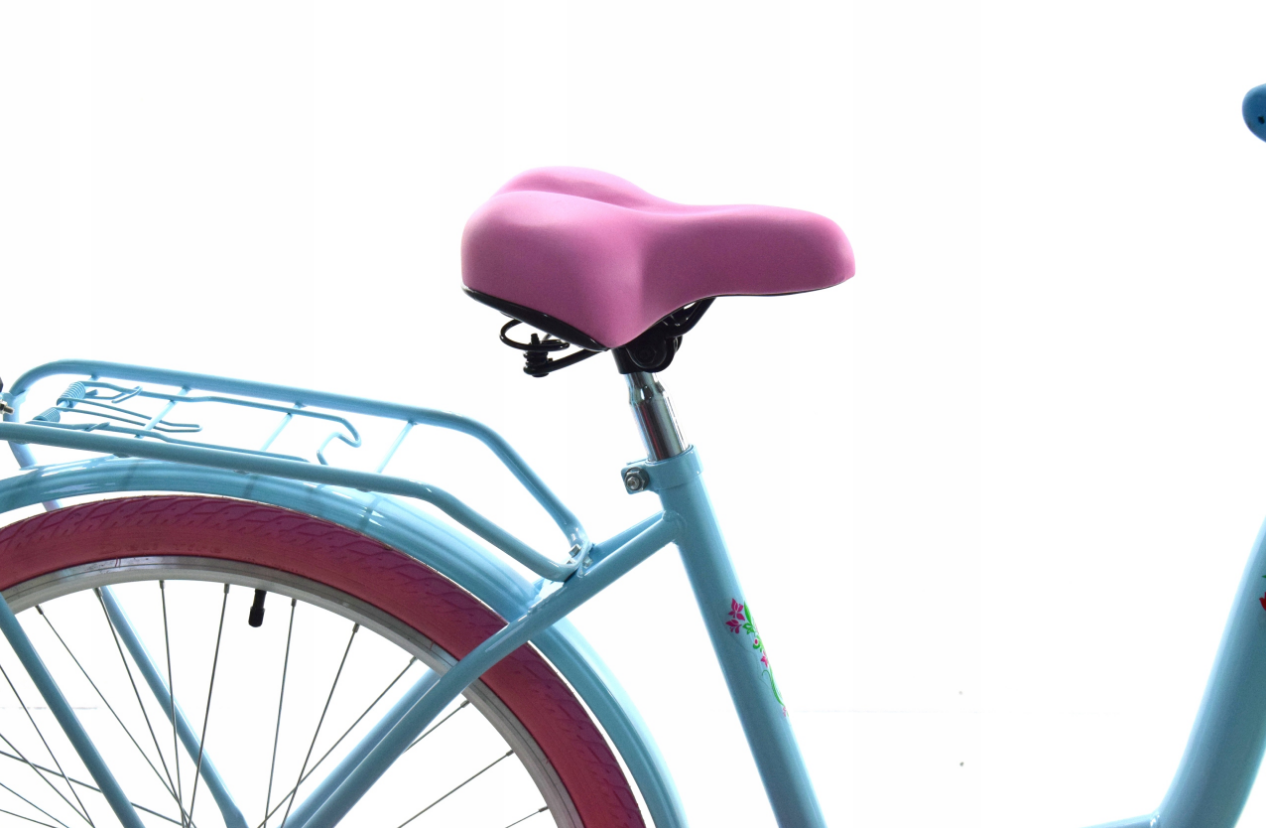 Meisjesfiets - 26 inch - stadsfiets - lichtblauw roze