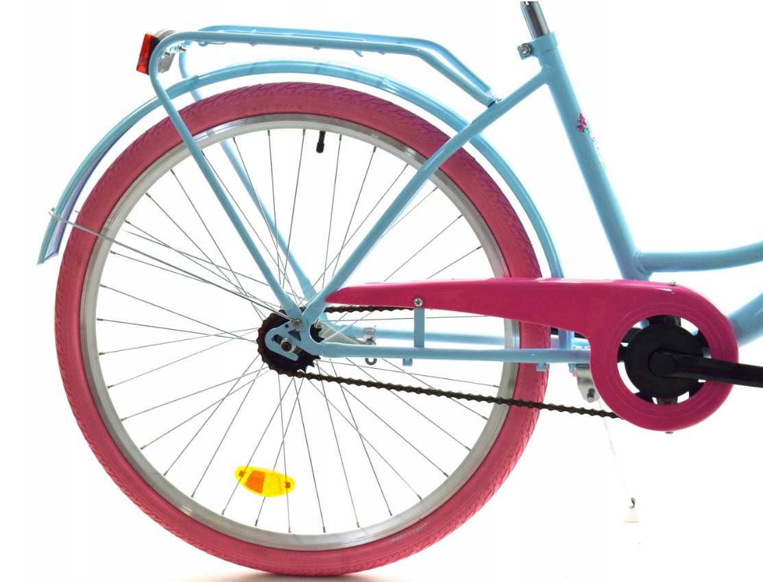 Meisjesfiets - 26 inch - stadsfiets - lichtblauw roze