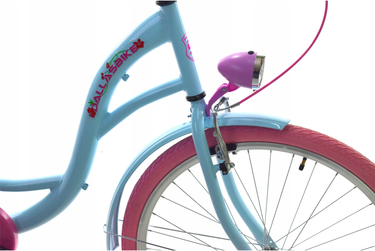 Meisjesfiets - 26 inch - stadsfiets - lichtblauw roze