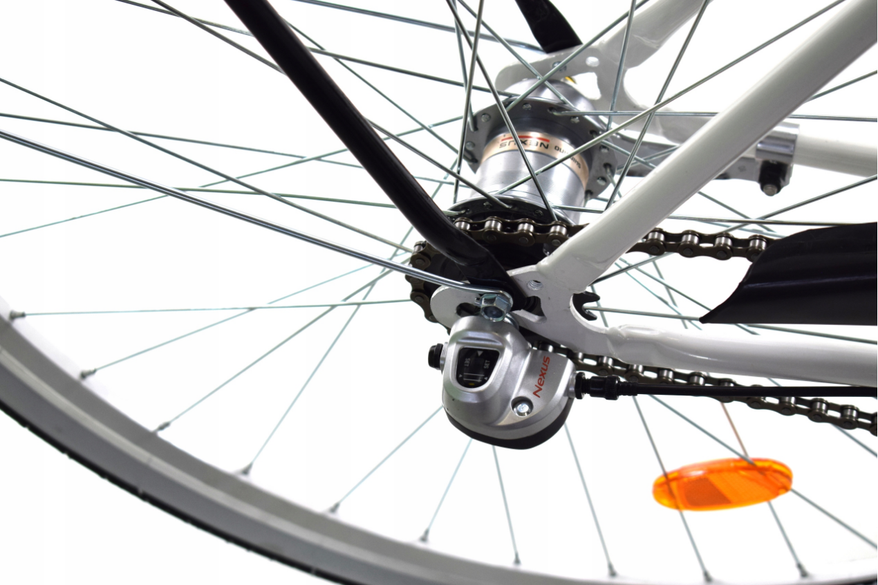 Meisjesfiets - 26 inch - met 3 versnellingen - wit zwart