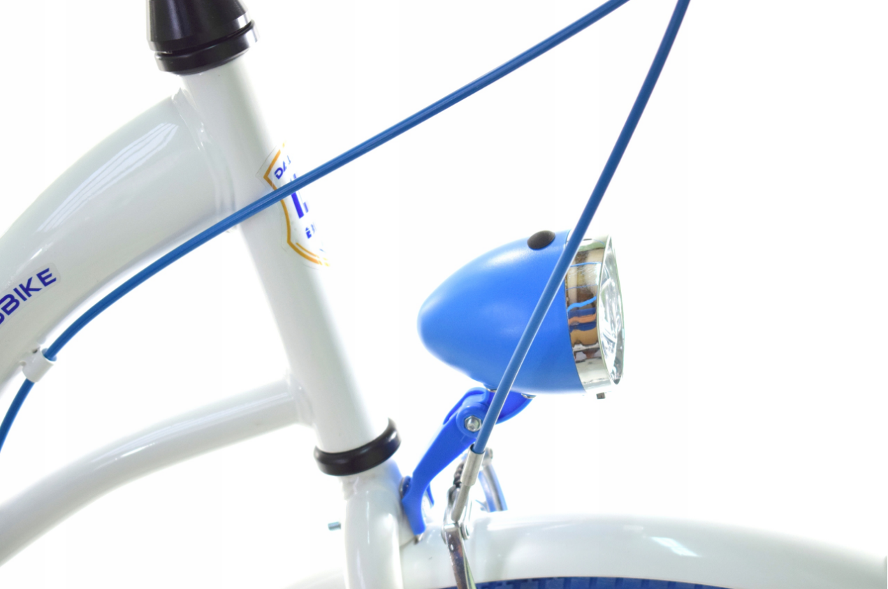 Meisjesfiets - 26 inch - met 3 versnellingen - wit blauw