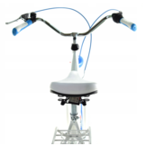 Meisjesfiets - 26 inch - met 3 versnellingen - wit blauw