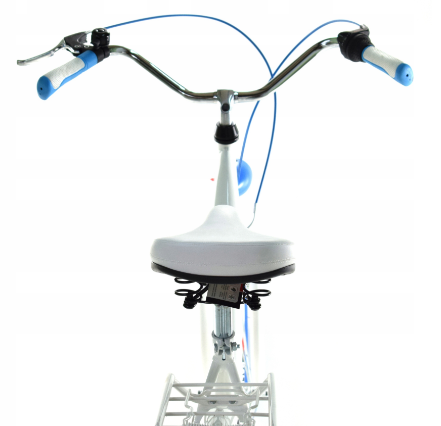 Meisjesfiets - 26 inch - met 3 versnellingen - wit blauw