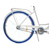 Meisjesfiets - 26 inch - met 3 versnellingen - wit blauw