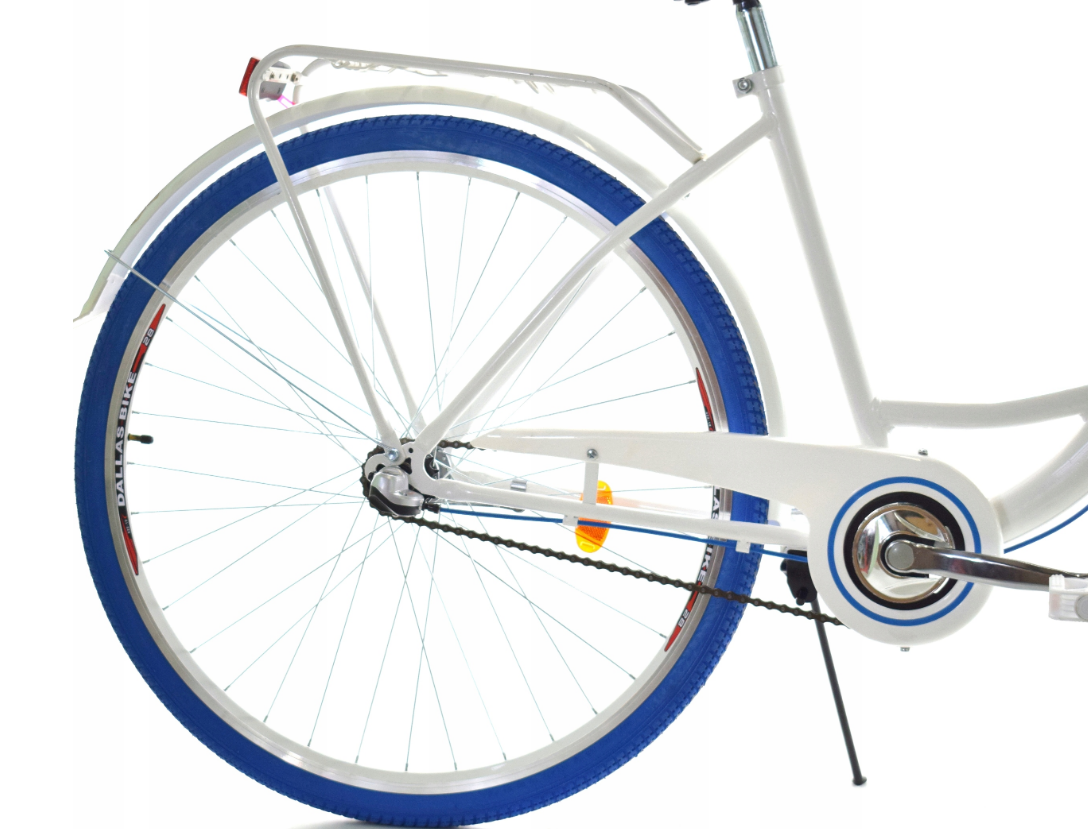 Meisjesfiets - 26 inch - met 3 versnellingen - wit blauw