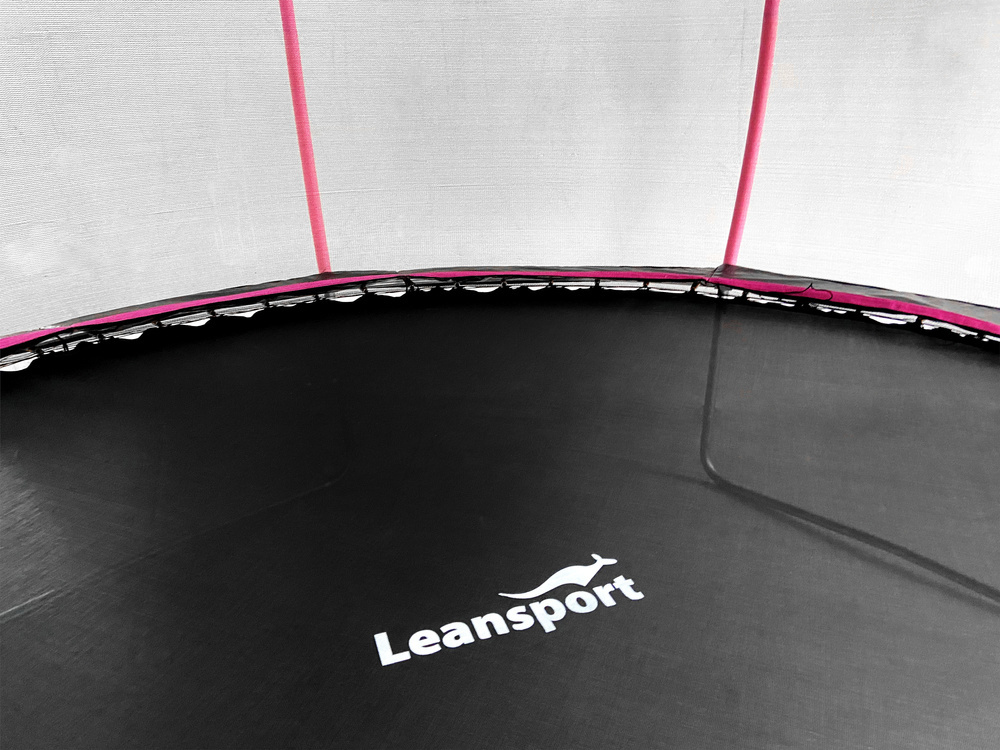 Trampoline - 183 cm - roze zwart - veiligheidsnet - tot 50kg