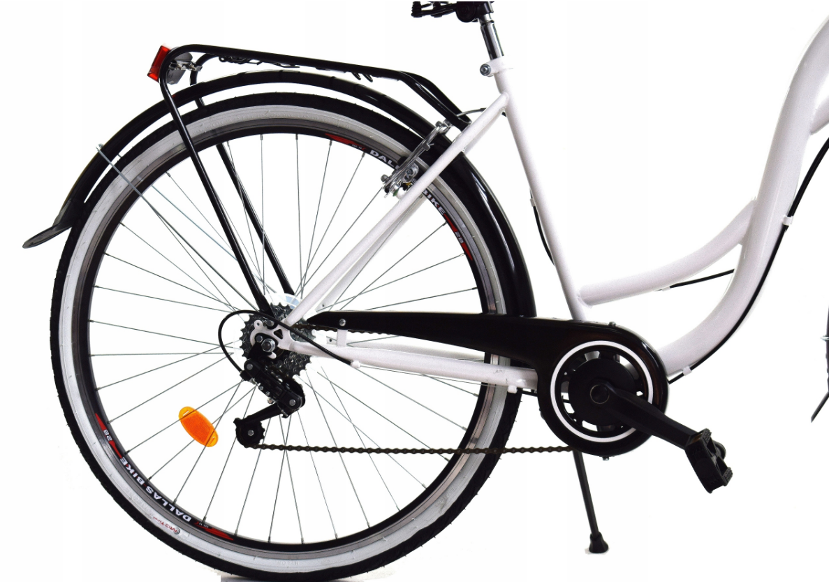 Meisjesfiets - 26 inch - met 7 versnellingen - wit zwart