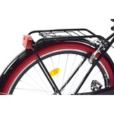 Meisjesfiets - 26 inch - met 7 versnellingen - zwart rood