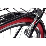 Meisjesfiets - 26 inch - met 7 versnellingen - zwart rood