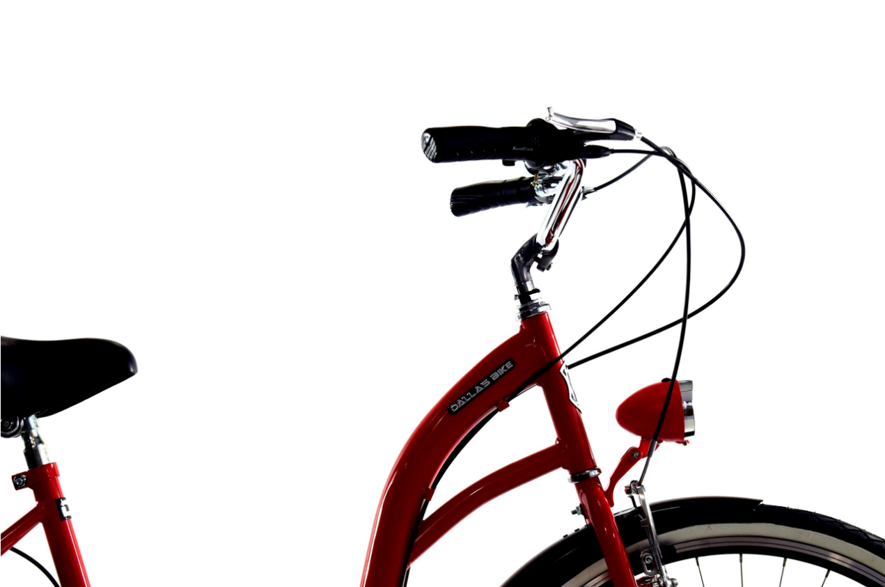 Meisjesfiets - 26 inch - met 7 versnellingen - rood zwart