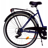 Meisjesfiets - 26 inch - met 7 versnellingen - donkerblauw