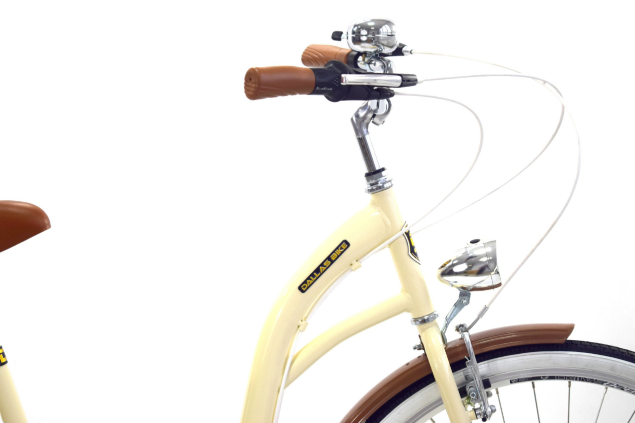 Meisjesfiets - 26 inch - met 7 versnellingen - crème bruin