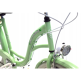 Meisjesfiets - 26 inch - met 7 versnellingen - mintgroen wit