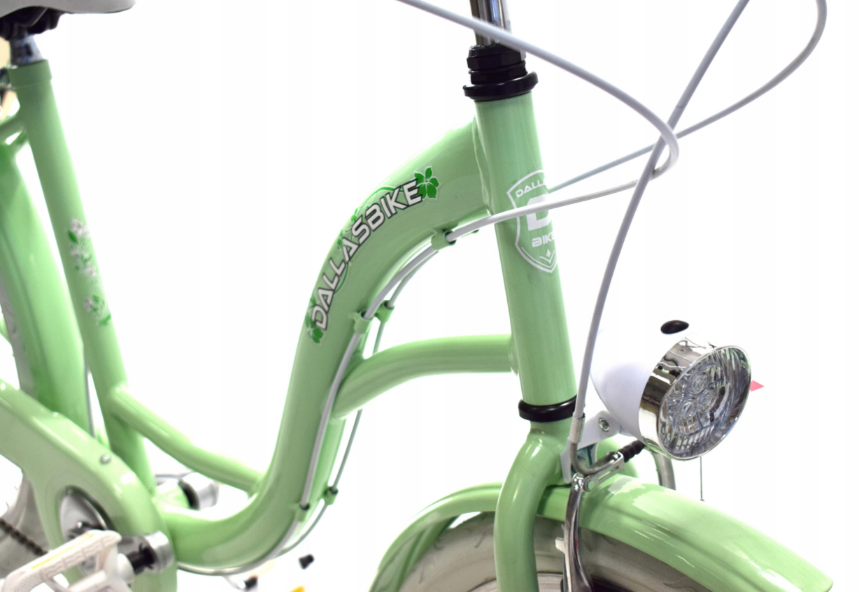 Meisjesfiets - 26 inch - met 7 versnellingen - mintgroen wit