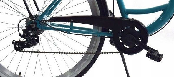 Meisjesfiets - 26 inch - met 7 versnellingen - zeegroen zwart