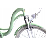 Meisjesfiets - 26 inch - met 3 versnellingen - mint wit