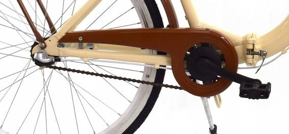 Vouwfiets - 26 inch - met 3 versnellingen - crème bruin