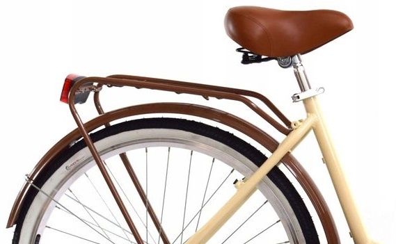 Vouwfiets - 26 inch - met 3 versnellingen - crème bruin