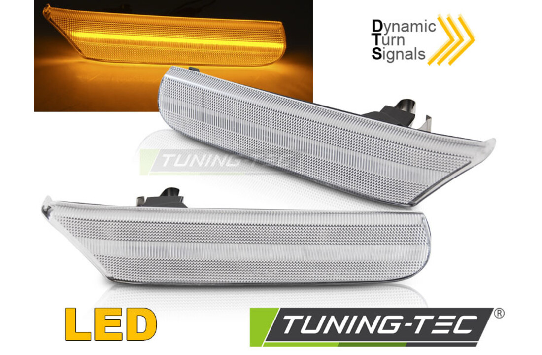 Zijkant knipperlichten geschikt voor PORSCHE 911 996 / Boxster 986 - LED - wit