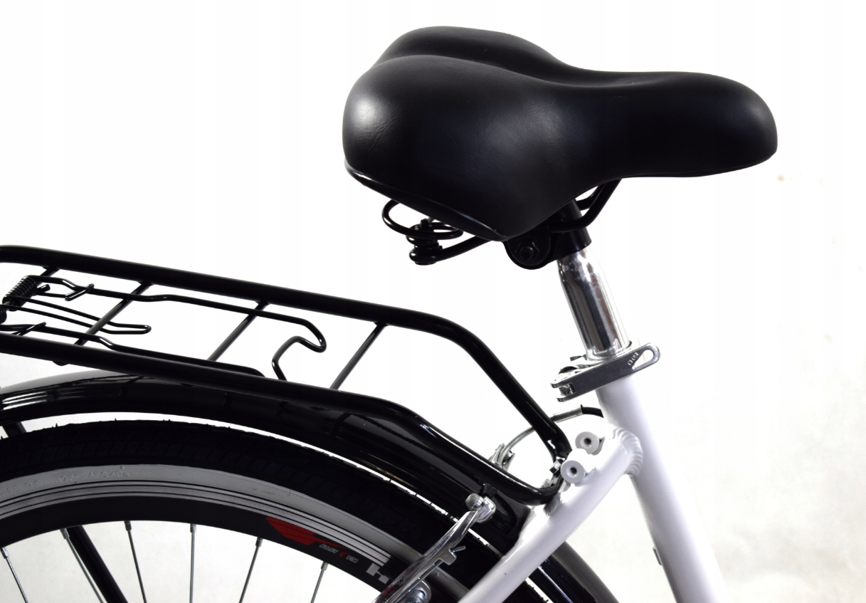 Vouwfiets - 26 inch - met 7 versnellingen - wit zwart