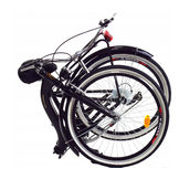 Vouwfiets - 26 inch - met 7 versnellingen - wit zwart