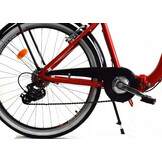 Vouwfiets - 26 inch - met 7 versnellingen - rood