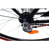 Meisjesfiets - 26 inch - met 3 versnellingen - zwart rood