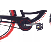 Meisjesfiets - 26 inch - met 3 versnellingen - zwart rood