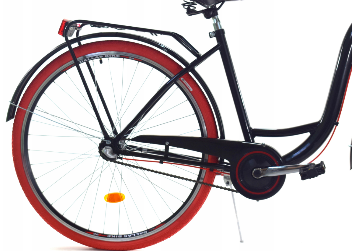 Meisjesfiets - 26 inch - met 3 versnellingen - zwart rood