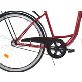 Meisjesfiets - 26 inch - met 3 versnellingen - rood zwart