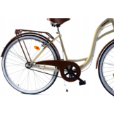 Meisjesfiets - 26 inch - met 3 versnellingen - crème bruin