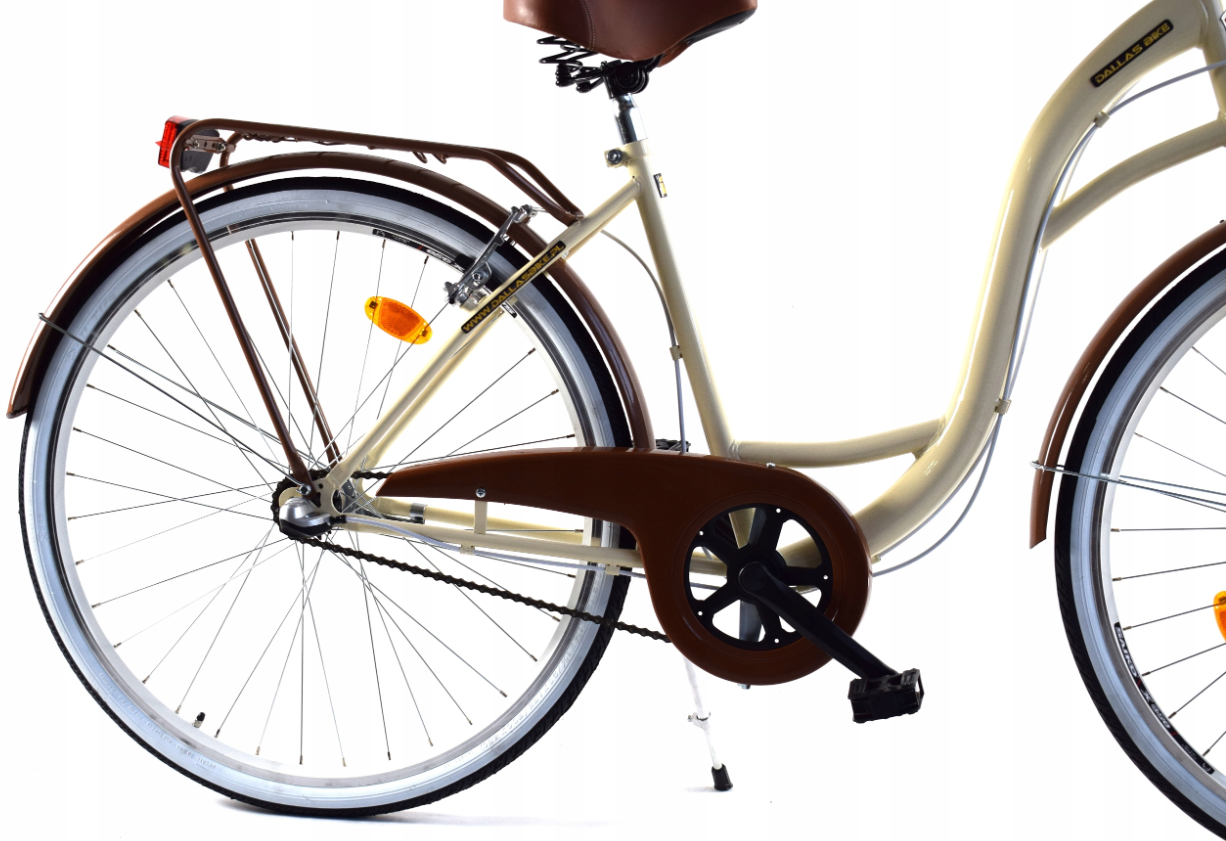 Meisjesfiets - 26 inch - met 3 versnellingen - crème bruin