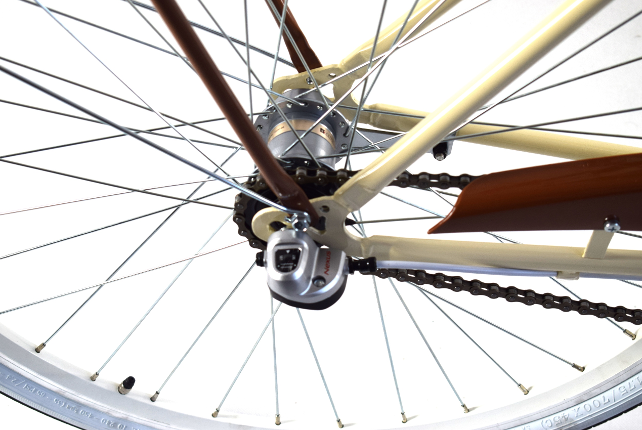 Meisjesfiets - 26 inch - met 3 versnellingen - crème bruin